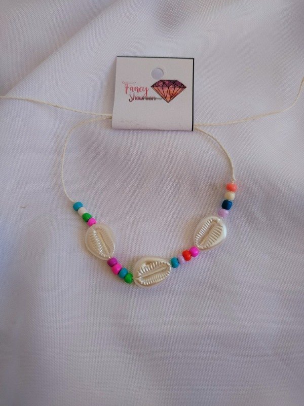 Producto - Tobillera caracoles multicolor