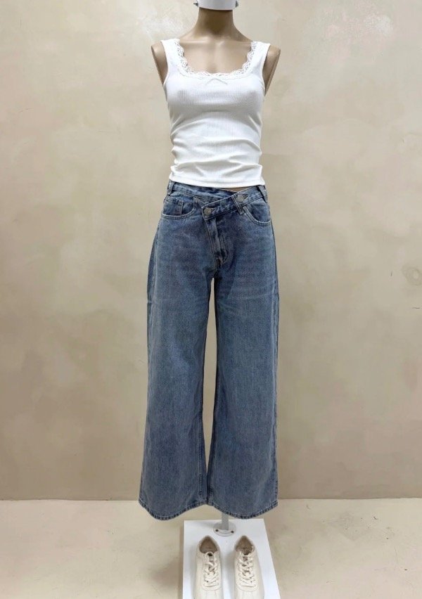 Producto - Denim celeste asimétrico pieta - 1