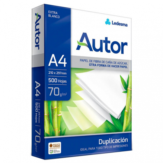 Producto - Resma Autor A4 70gr