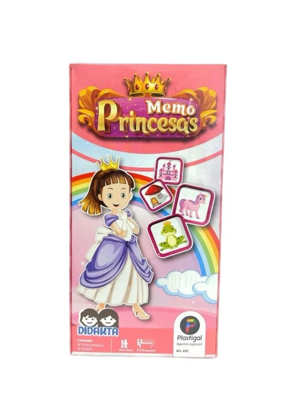 Producto - Memo Princesas Didakta Plastigal x36 Fichas