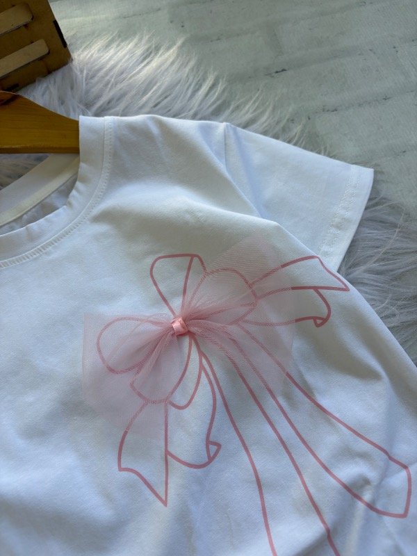 Producto - Set importado blusa con moño y short elastizado talles 2 al 8 - 4