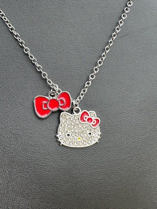 Producto - COLLAR HELLO KITTY MOÑO ROJO