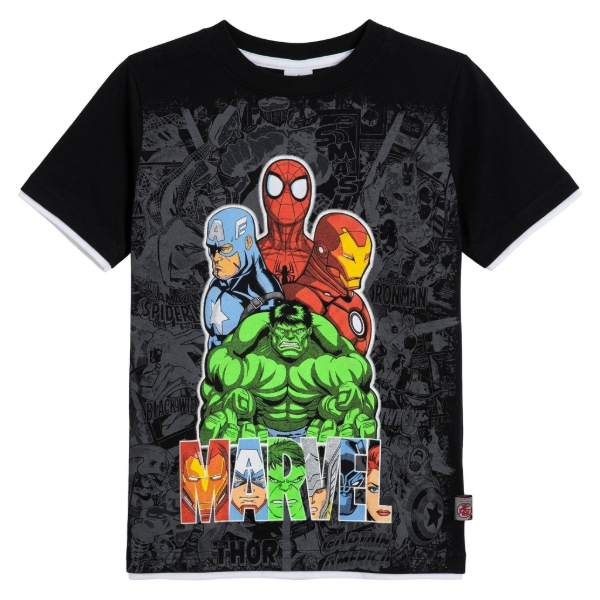 Producto - REMERA MANGA CORTA INFANTIL SUPERHEROES AVENGERS MARVEL t.8