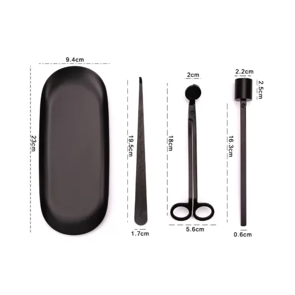 Producto - Set Care y Maintenance para Velas (4 Piezas en Acero Inoxidable) - 1
