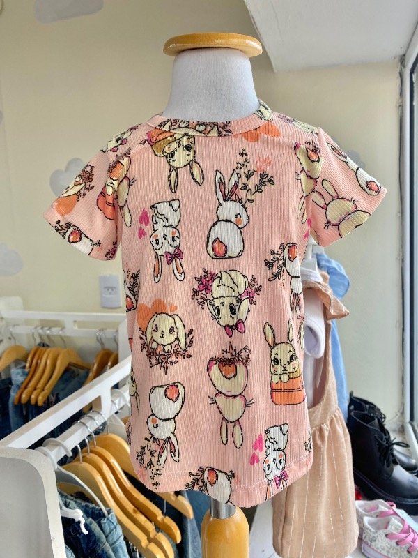 Remera conejitos bb