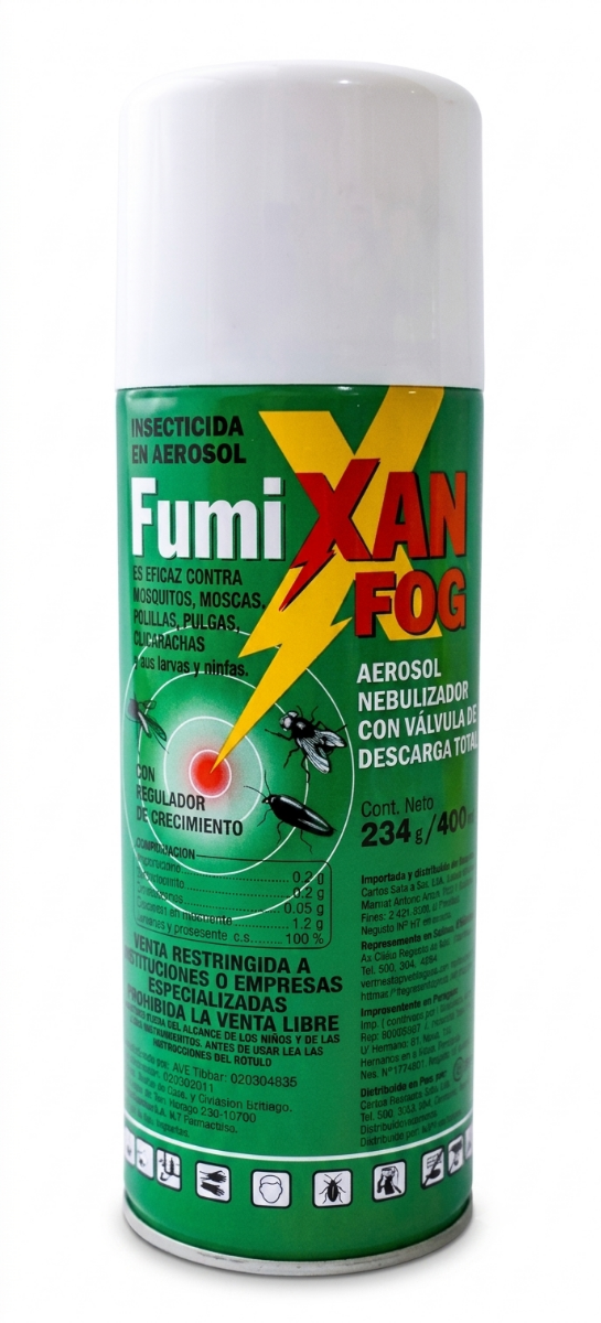 Producto - Insecticida Aerosol Nebulizador Ambiental Fumixan Fog 400 Cc
