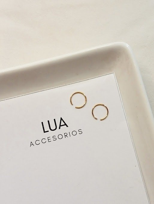 Producto - Piercing nariz argolla  - Acero dorado