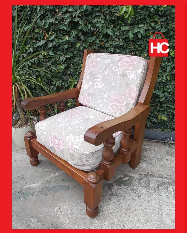 Producto - Juego de living completo en algarrobo macizo espectacular - 8