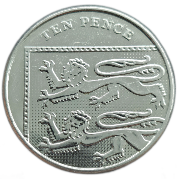 Producto - Reino Unido 10 Pence 2013 Escudo Real Km#1110d XF+