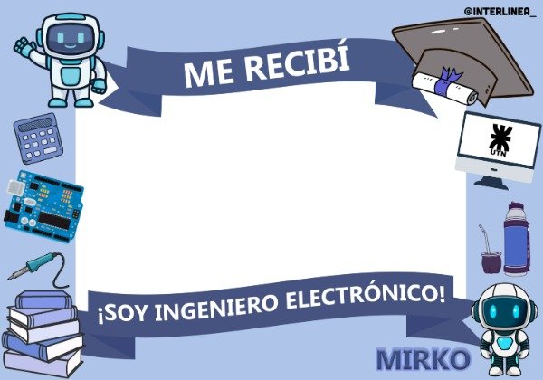 Producto - Cartel de recibida - Ing. Electrónico