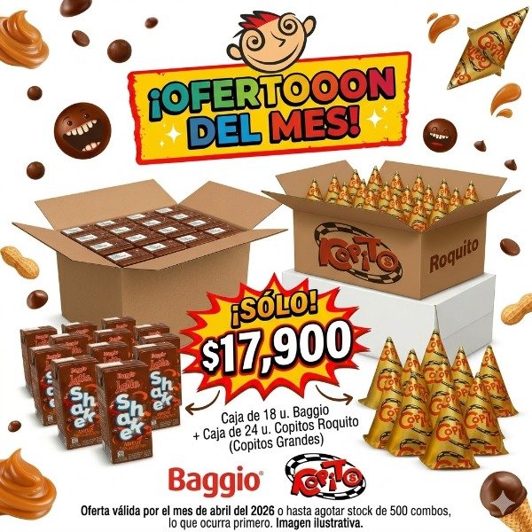 Producto - 18 Chocolatadas + 24 Copitos Riquito