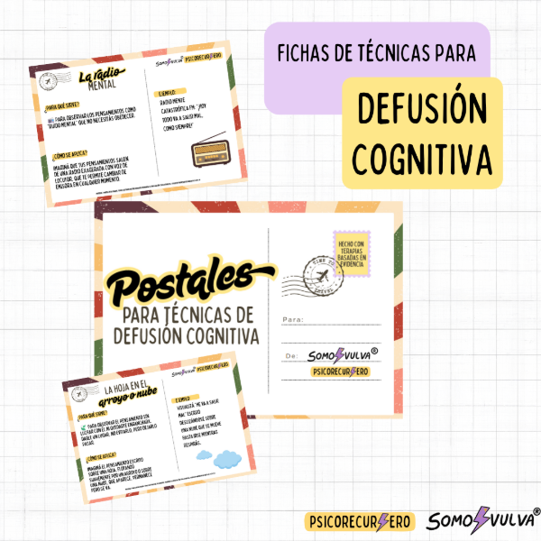 Producto - Fichas técnicas para DEFUSIÓN COGNITIVA