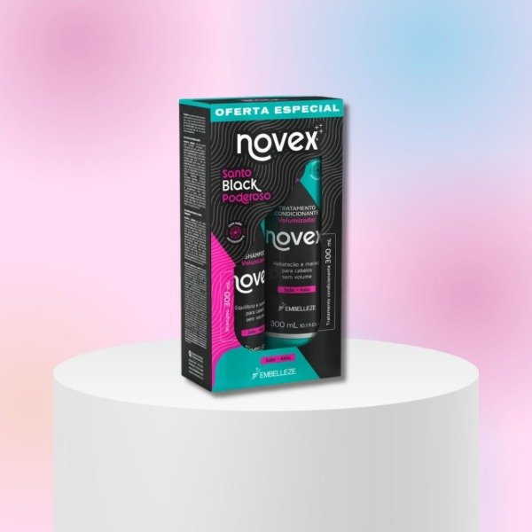 Producto - KIT SHAMPOO Y ACONDICIONADOR PODEROSO SANTO BLACK