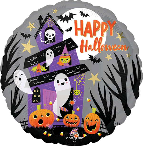Producto - happy halloween casa embrujada 18"