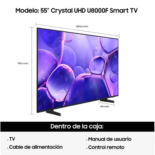 Producto - SMART TV SAMSUNG 55" CRYSTAL U8000