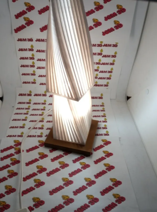 Producto - Lámpara Moderna Torre Luz Velador Decoración Diseño 3d