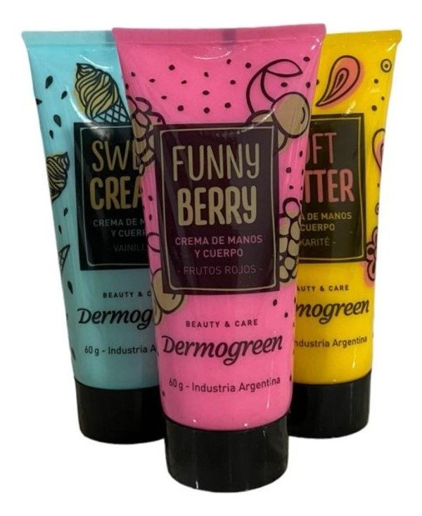 Producto - Crema de manos/cuerpo Dermogreen x 3 unidades