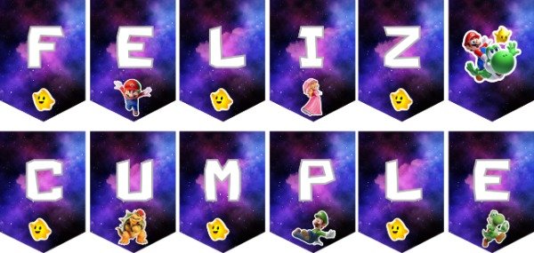 Producto - BANDERIN MARIO GALAXY