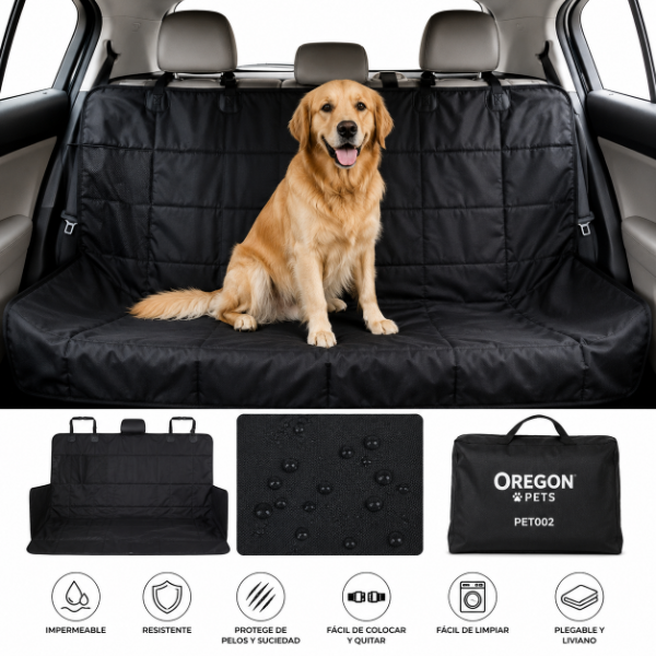 Producto - Cubre Asiento Trasero para mascotas Oregon pets - 0