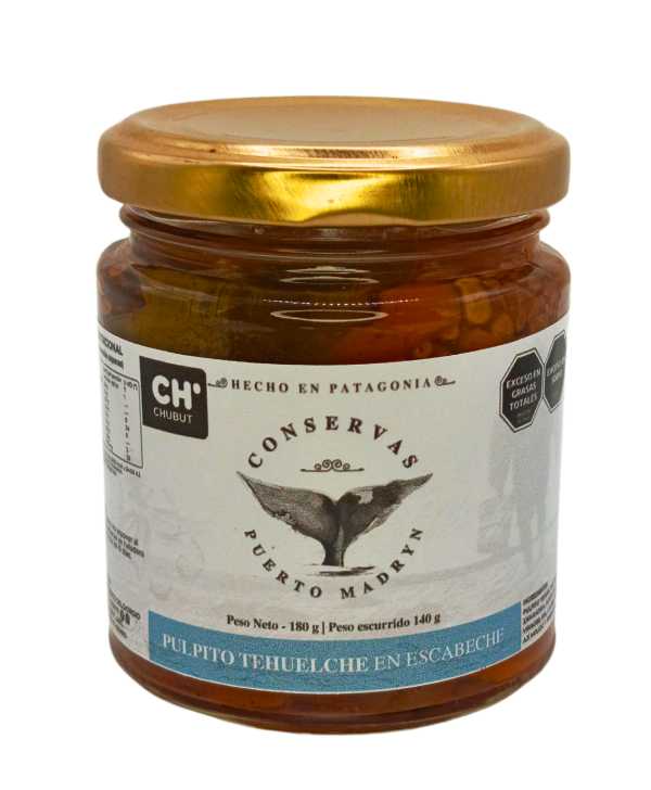 Producto - Conservas Puerto Madryn - Pulpito Tehuelche en Escabeche x 180 grs
