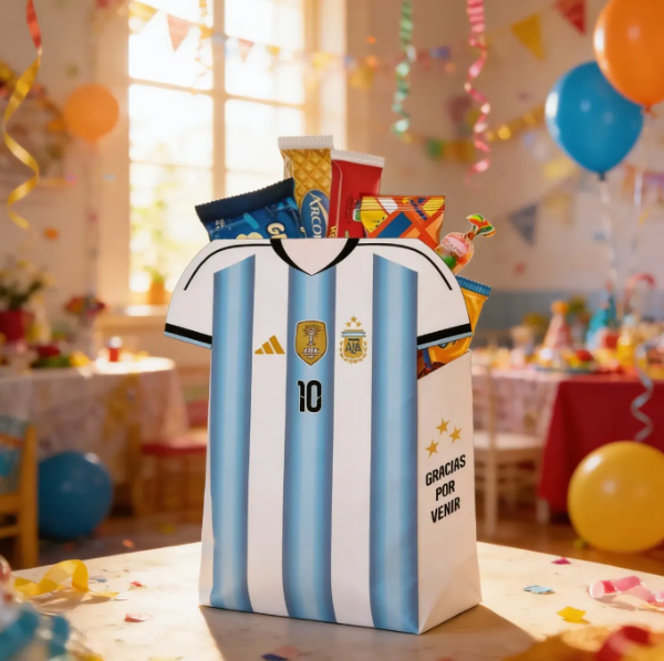 Producto - Bolsa Camiseta Imprimible Argentina Mundial Editable