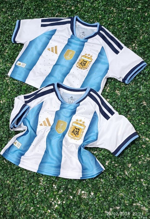 Producto - REMERAS ARGENTINA DAMA CON Y SIN BRILLO