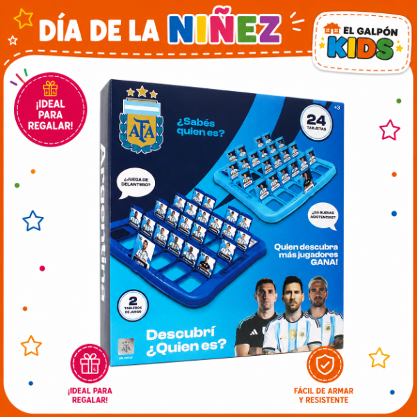 Producto - Juego De Mesa Descubri Quien Soy Licencia Afa Oficial En Caja(27Cmx25X5)