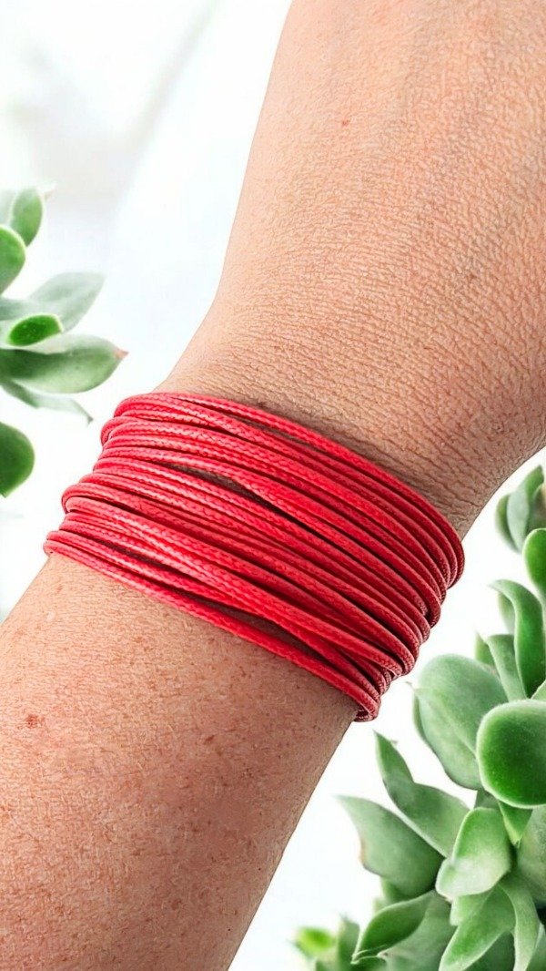Producto - Pulsera cuero roja