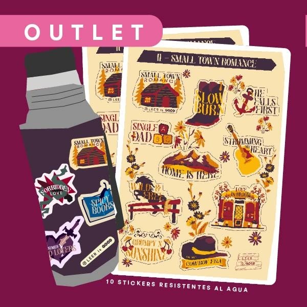 Producto - Plancha Stickers - Small town romance - outlet