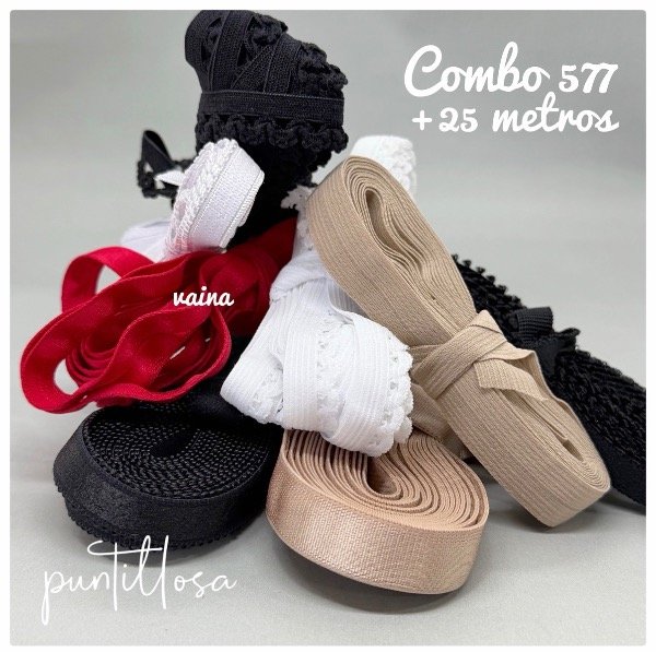 Producto - Combo 577- Elásticos Surtidos +25 metros