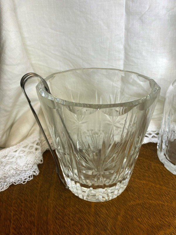 Producto - Hielera De Cristal Tallado Flor