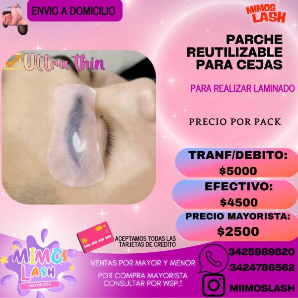 Producto - PARCHE REUTILIZABLE PARA CEJAS