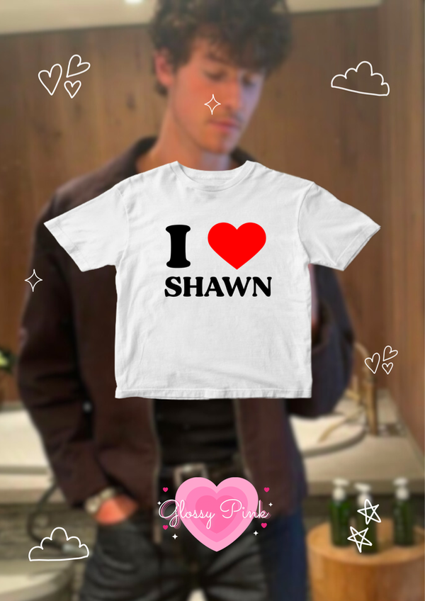 Producto - Baby Tee I Love Shawn Mendes algodón