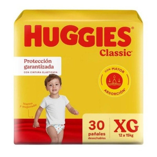Producto - HUGGIES CLASSIC XG x 30