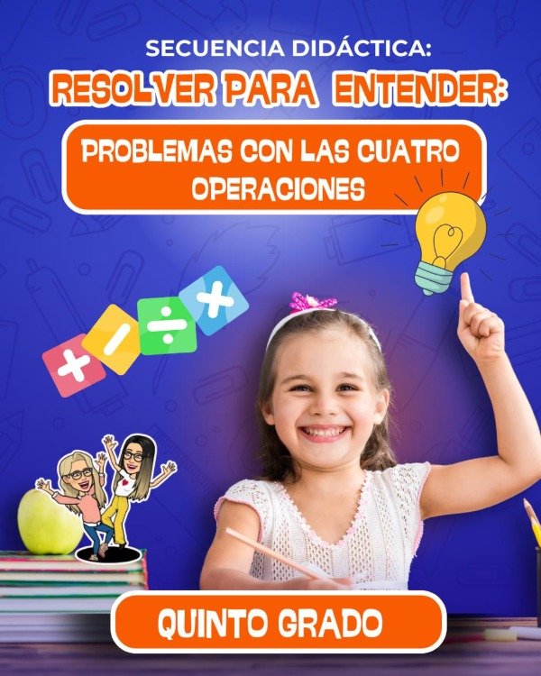 Producto - SD.RESOLVER PARA ENTENDER. PROBLEMAS CON LAS 4 OPERACIONES. QUINTO GRADO