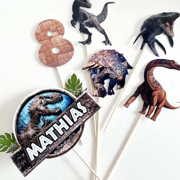Producto - Combo cumple CAKE TOPPER 3D + 5 TOPPERS