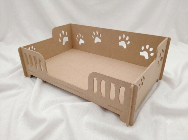 Producto - Camita Rustica Puma para perros y gatos-blant - 0
