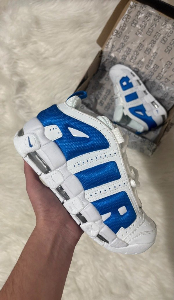 Producto - AIR MORE UPTEMPO LOW WHITE ROYAL BLUE - 0
