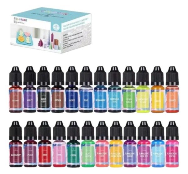 Producto - Caja colorante velas