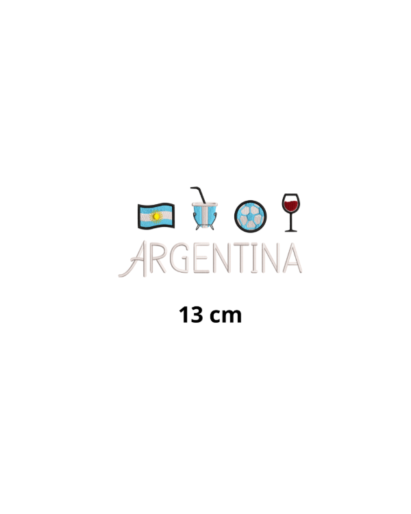 Producto - Argentina mate fútbol palabra 13 cm