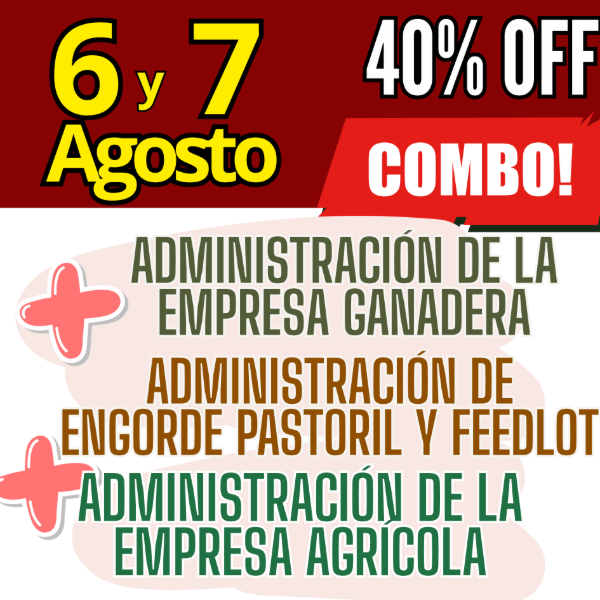 Producto - COMBO 3 CURSOS: Admin Ganadera + Engorde Pastoril y Feedlot + Admin Agrícola - 0