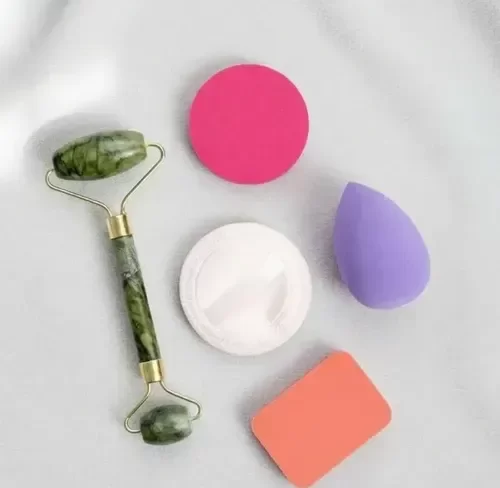 Producto - Set de roller de jade + esponjas y pads - 0