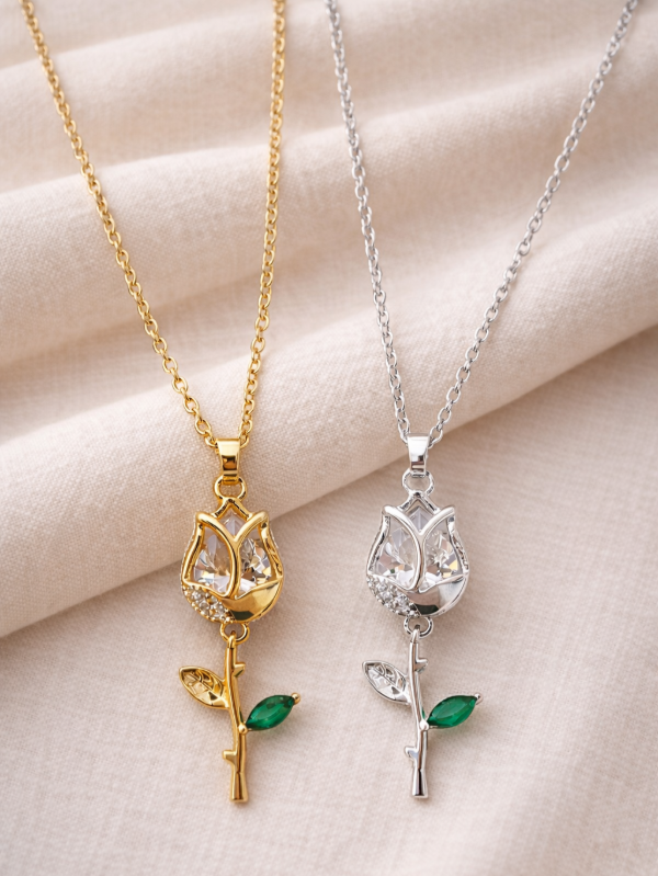 Producto - Collar AB tulipan con tallo movible