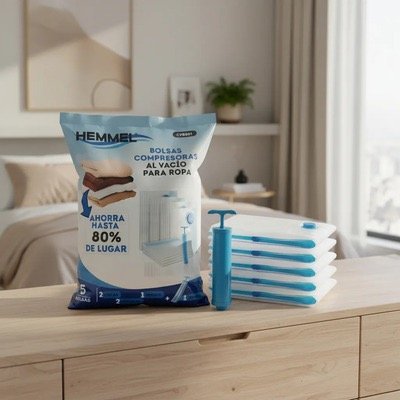 Producto - Set x5 bolsas al vacío + bomba