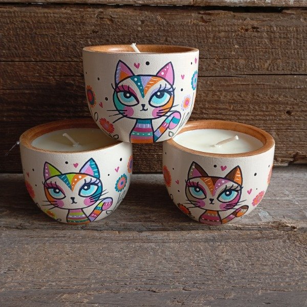 Producto - Vela Gatita (Varios Colores)