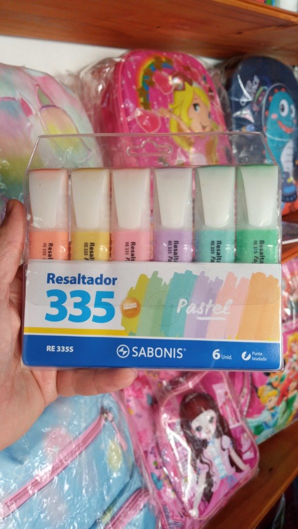 Producto - Resaltadores pastel sabonis x 6