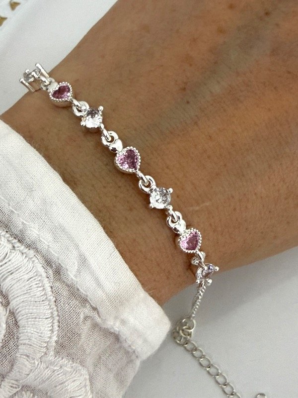 Producto - PB1496 Pulsera con cubic y micropave 16 + 4 cm
