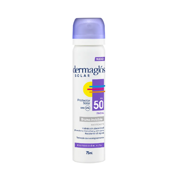 Producto - Protector Solar Facial Dermaglos Bruma Invisible Fps 50 x 75 ml
