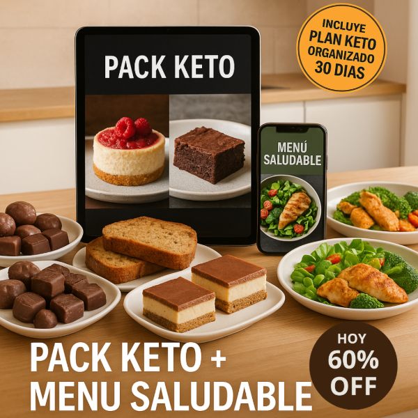 Producto - PACK DÚO Keto y Menú Saludable