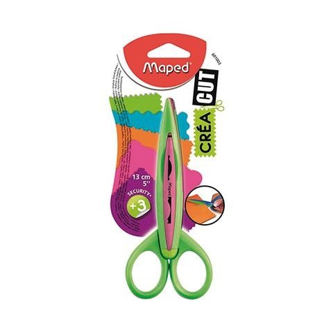 Producto - TIJERA DE RECORTES 13CM EN BLISTER SURTIDOS MAPED